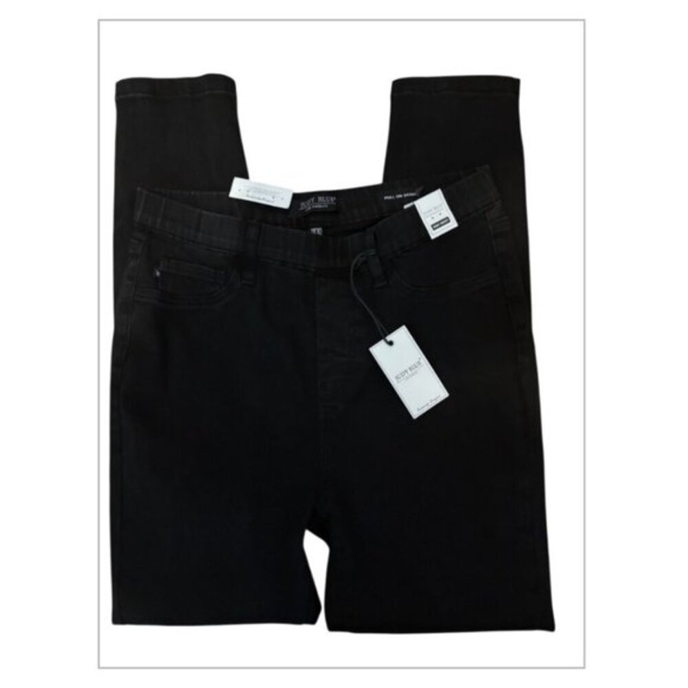 Judy Blue Los Angeles NWT Black Pull On Denim Pants Size 11/30